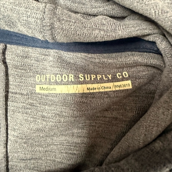 OUTDOOR SUPPLY CO - Blue-Gray Hooded Fleece Top - Picture 2 of 6